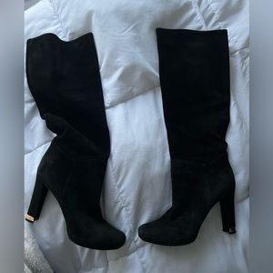 Louis Vuitton Suede knee high boots
